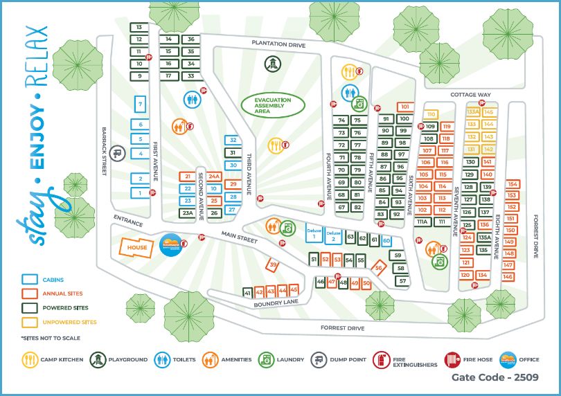 Caravan Park Map